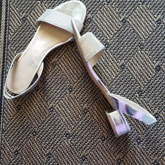 Rhinestone silver sandals - Picture 4 of 5